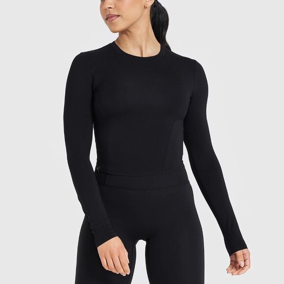 NWT Mellow Soft Mid Long Sleeve Top in Black - Size Medium - Picture 1 of 4